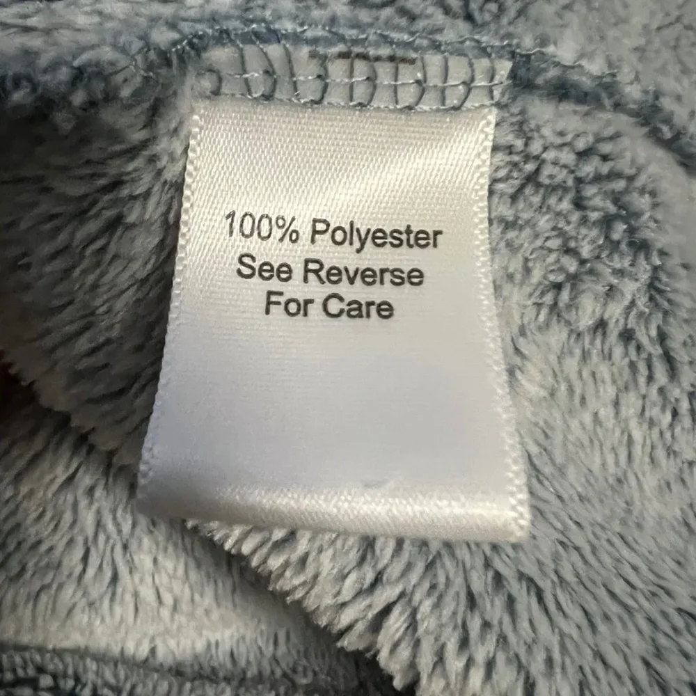 Vera Bradley Plush Fleece Robe S/M~ Warm And Cozy~ Blue Gray. - Picture 6 of 9